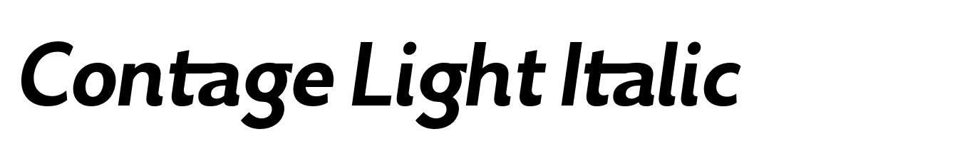 Contage Light Italic